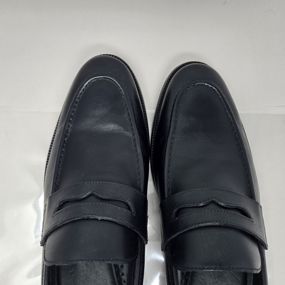 Marc Joseph Gold Mens 11.5 Penny Loafers Black Leather Slip On Office Career main image 9